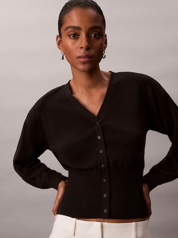 Calvin Klein Gebreid vest in Zwart