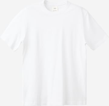 MANGO MAN T-shirt 'CHERLO' i vit: framsida