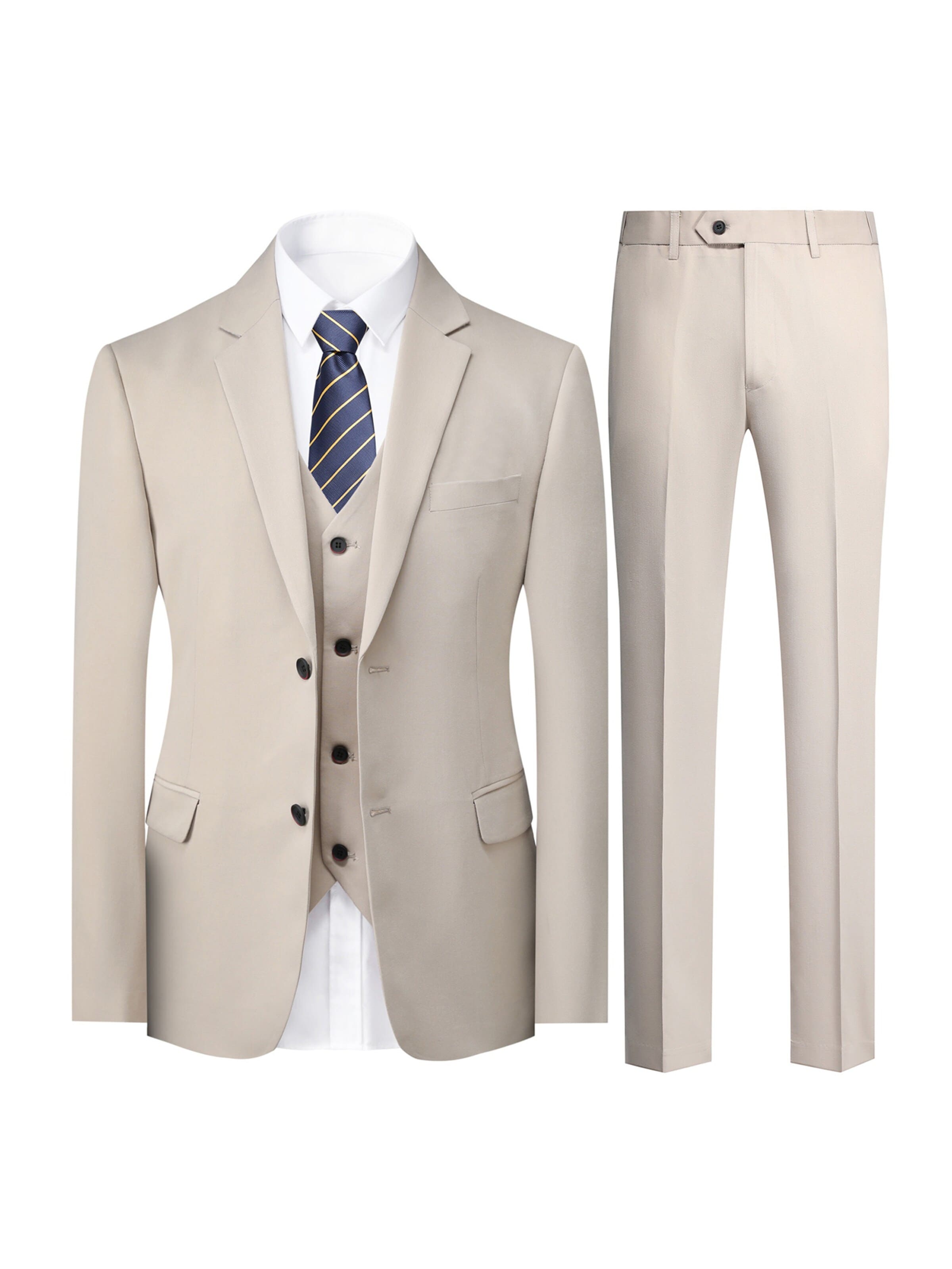 YOUTHUP Anzug 'Vollbild'‌‌‌‌‌‌‌‌ in Beige: Vorderseite