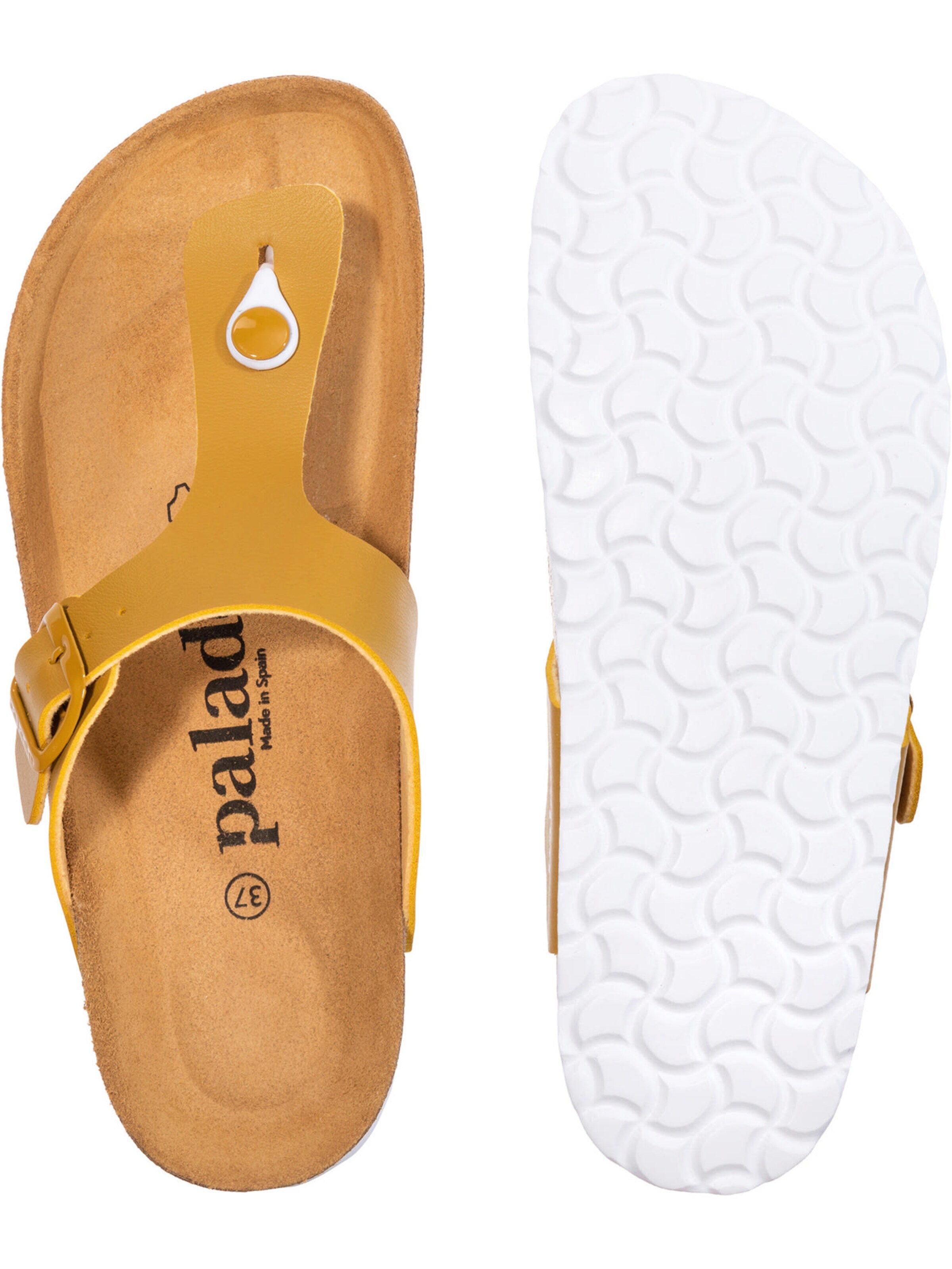 Palado - Sandalias de dedo 'Palado Kos Matt' en amarillo