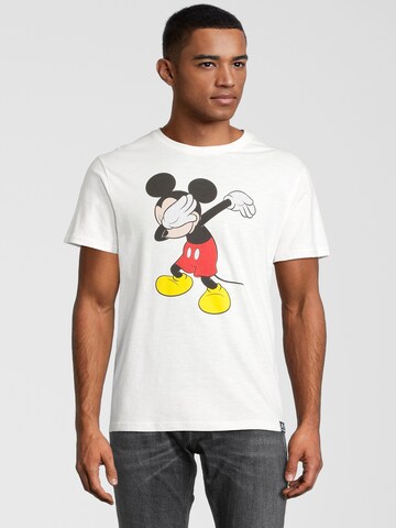 Recovered Μπλουζάκι 'Mickey Mouse' σε λευκό: μπροστά