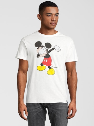 Recovered Shirt 'Mickey Mouse' in Wit: voorkant