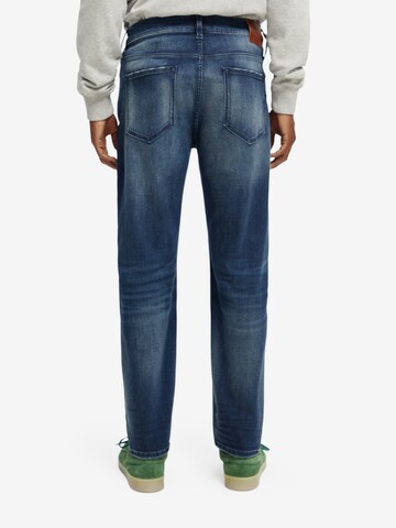 SCOTCH & SODA Slimfit Jeans 'The Drop regular tapered jeans' in Blauw
