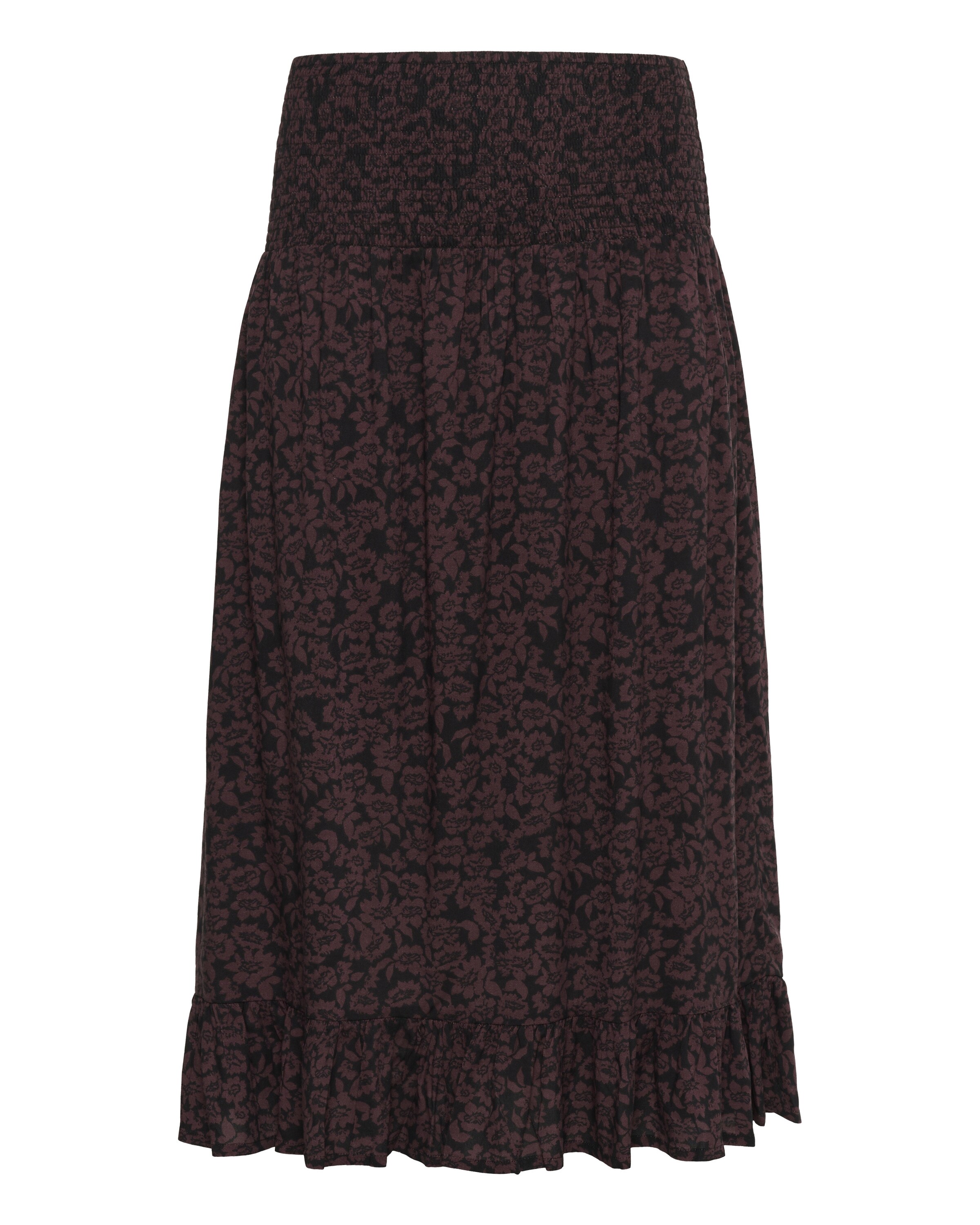 KAFFE CURVE Rock 'Bella' in Braun: Vorderseite