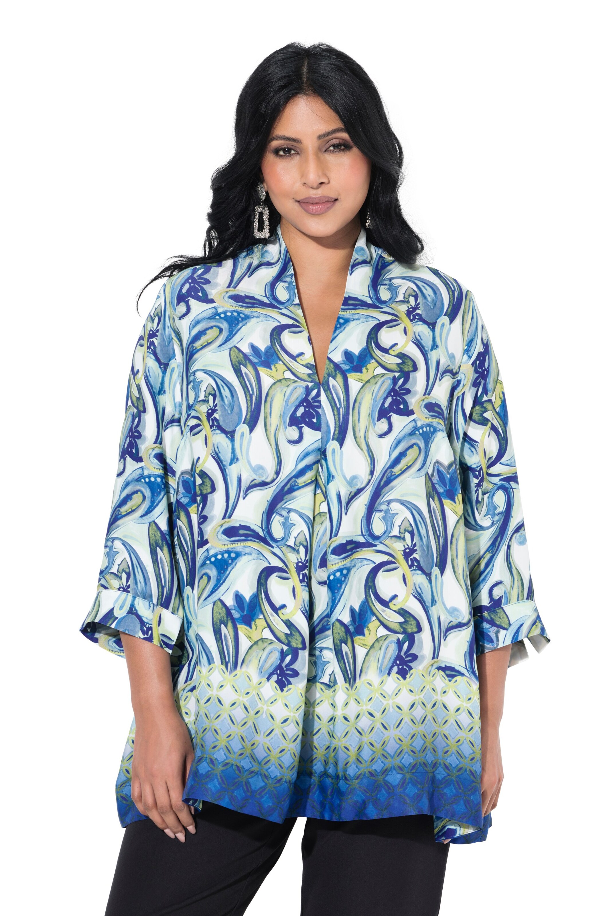 Ulla Popken Tunika in Blau: Vorderseite