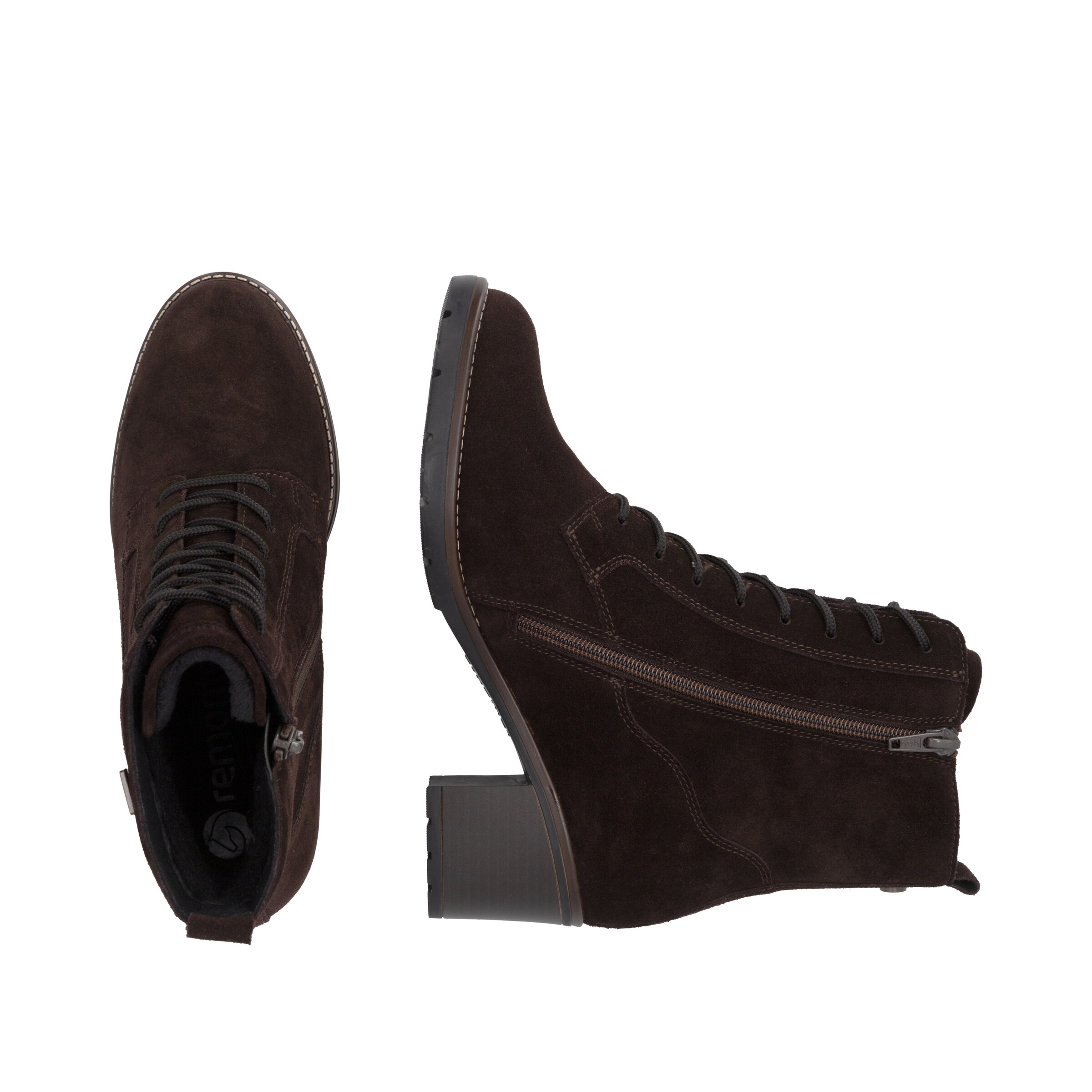 Bottes à lacets 'D2A80' REMONTE en marron