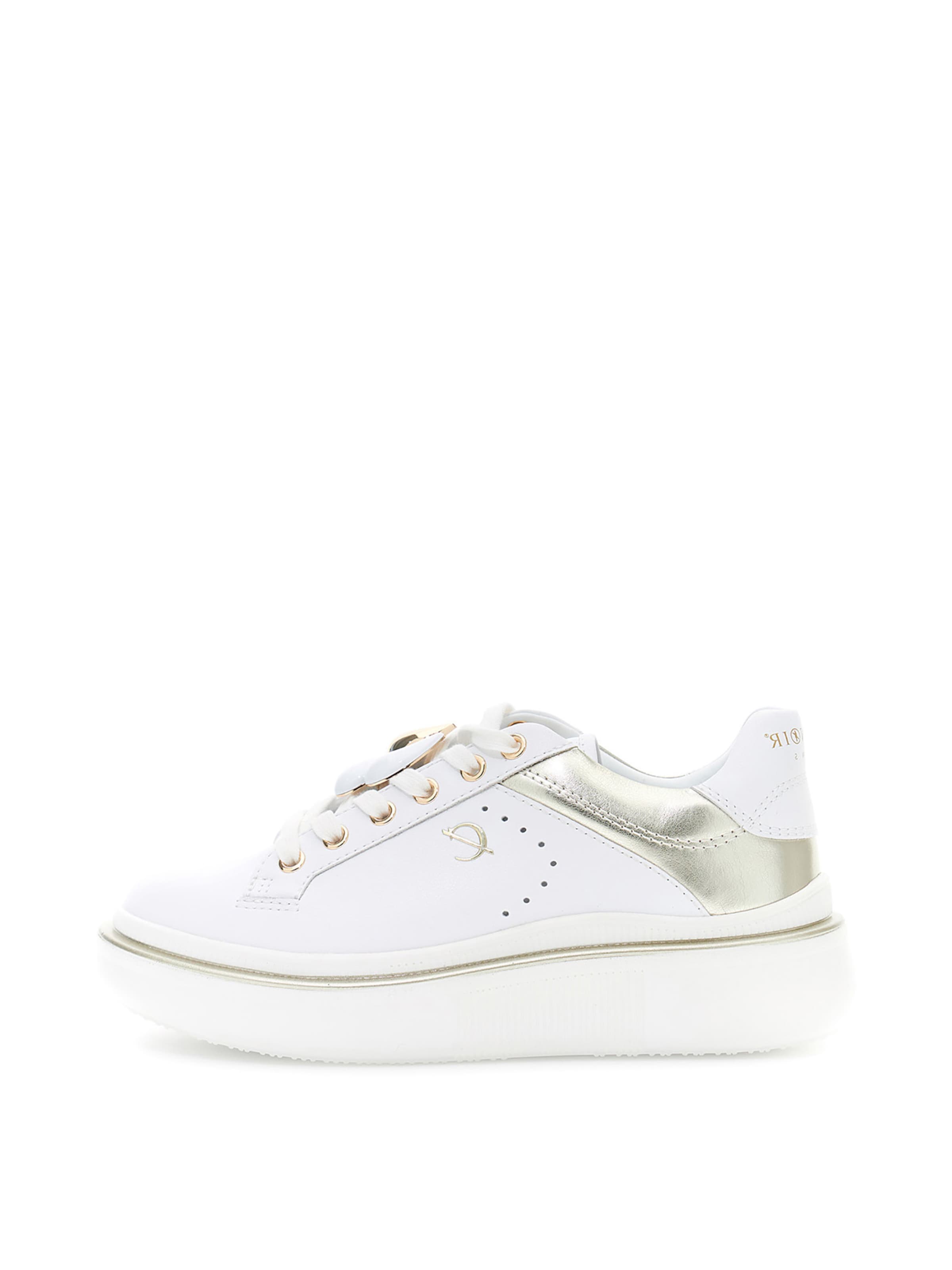 Sneaker bassa CAFè NOIR di colore oro / bianco, Visualizzazione prodotti