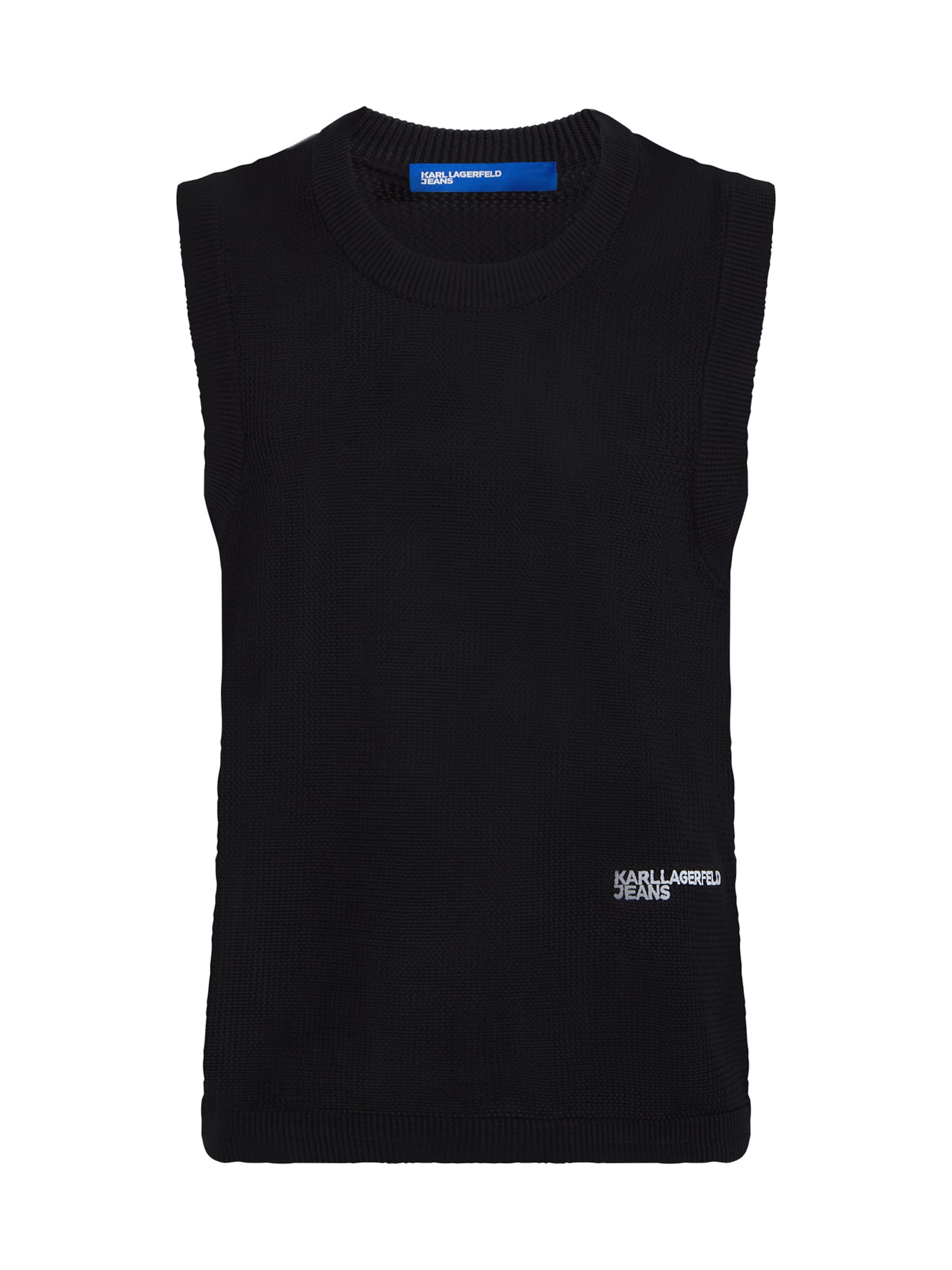 KARL LAGERFELD JEANS Pullover in Schwarz: Vorderseite