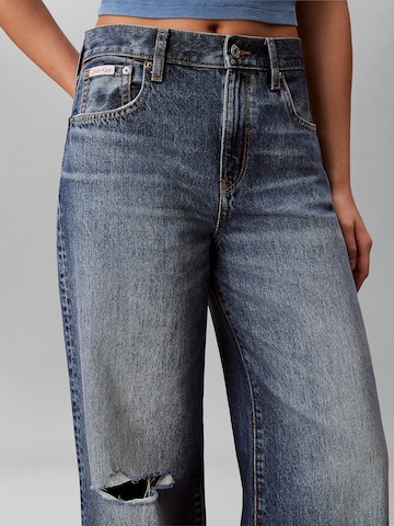 mėlyna Calvin Klein Jeans Plačios klešnės Džinsai