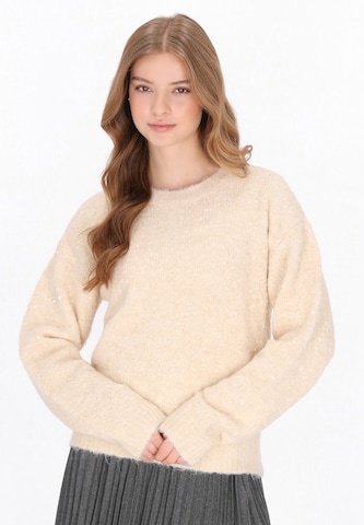 MYMO Pullover in Beige: Vorderseite