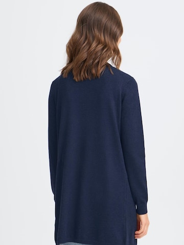 Oxmo Gebreid vest ' OXAIDA LONG ' in Blauw