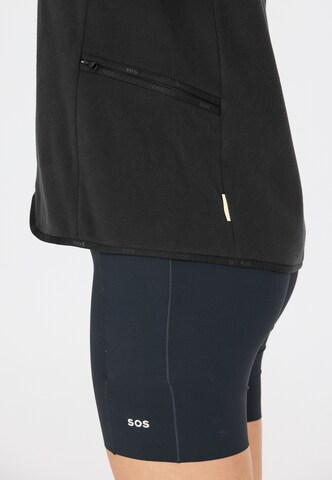 SOS Fleecejacke 'Hakuba' in Schwarz