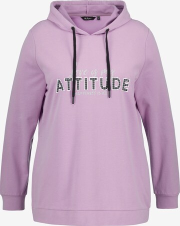 Ulla Popken Sweatshirt in Purple: front