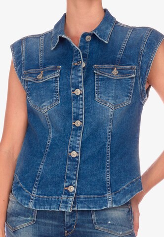 Le Temps Des Cerises Vest 'ATHENA' in Blue