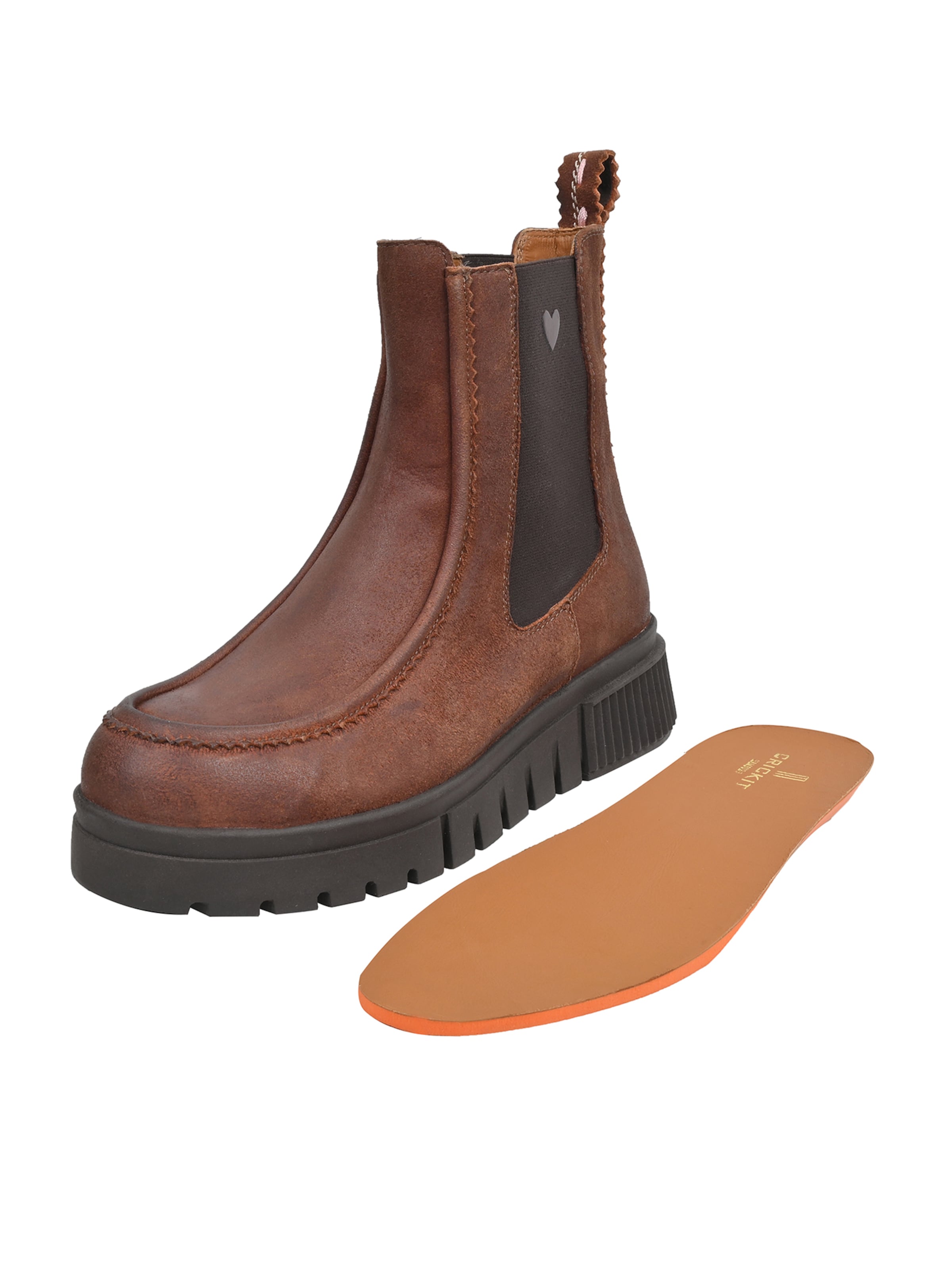 Crickit Chelsea Boots 'Uldina' in Braun