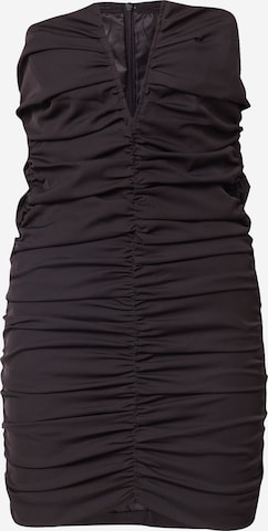 MisspapKoktel haljina - crna boja: prednji dio