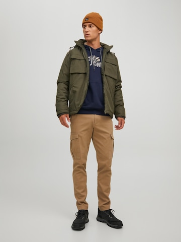 JACK & JONES Mikina 'Friday' – modrá