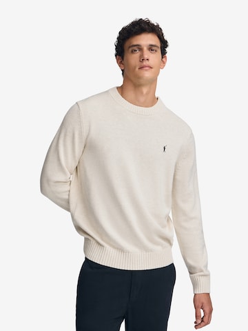 Polo Club Sweater in White: front