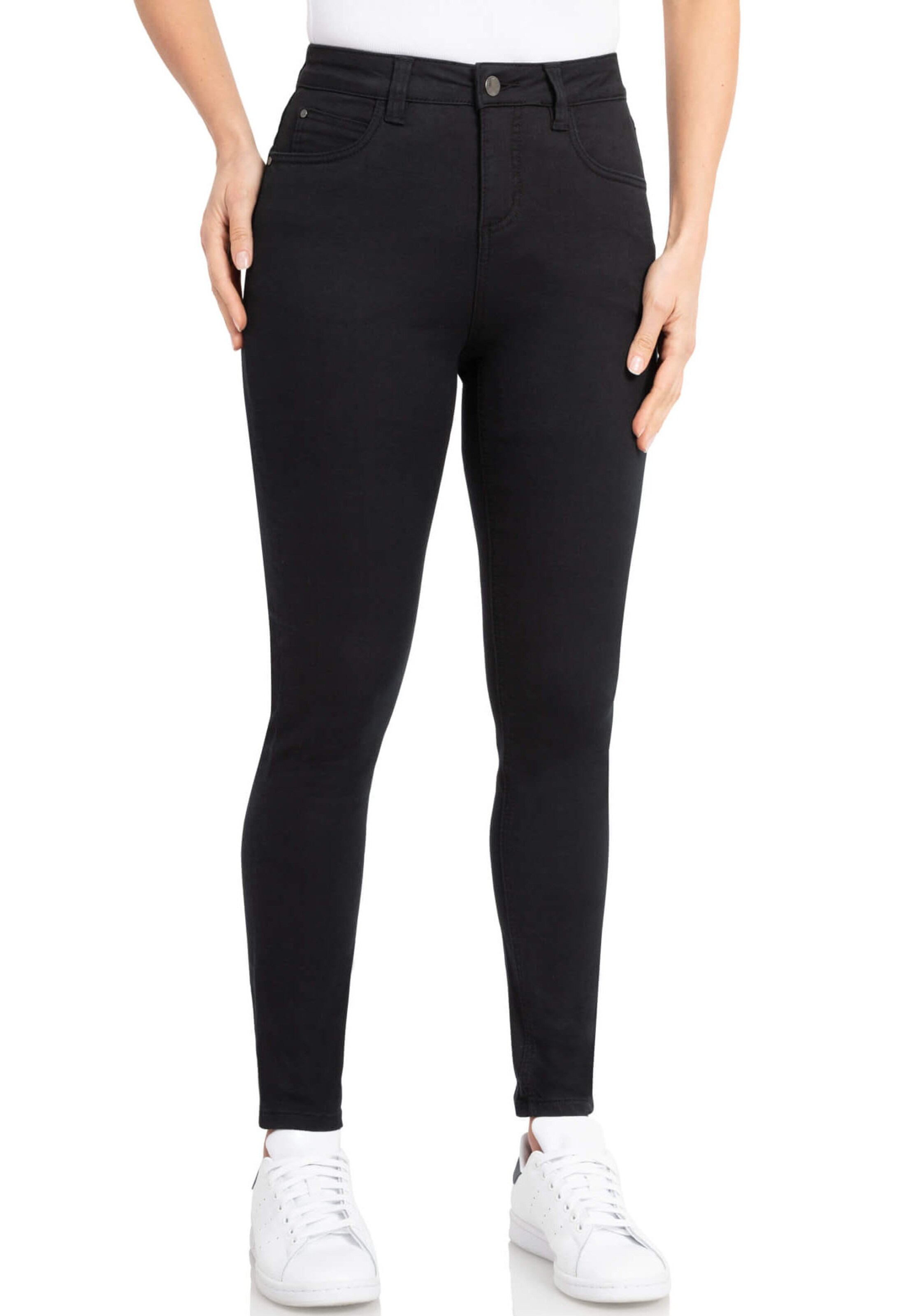 wonderjeans Regular Jeans in Black: front