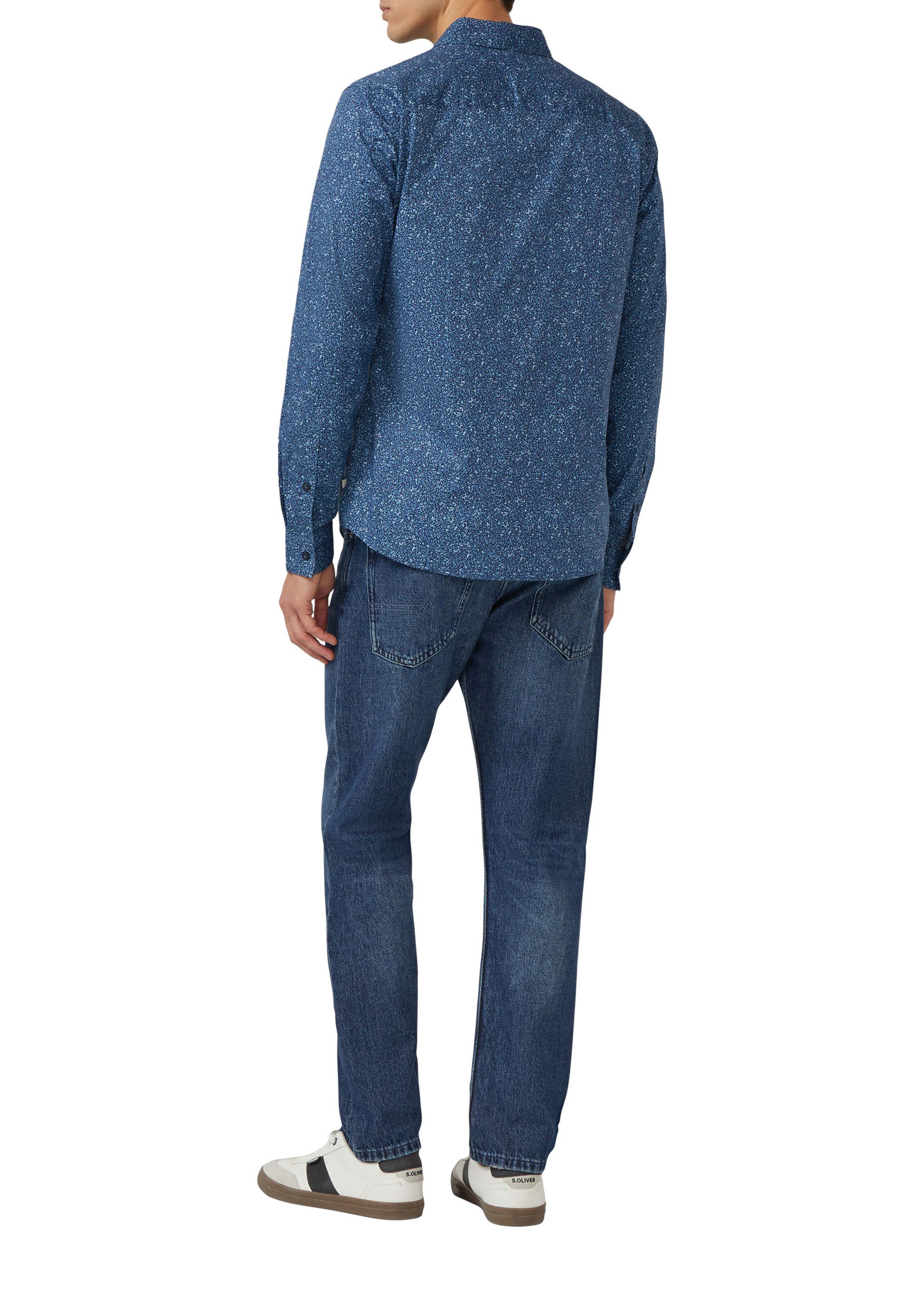 Coupe slim Chemise s.Oliver en bleu