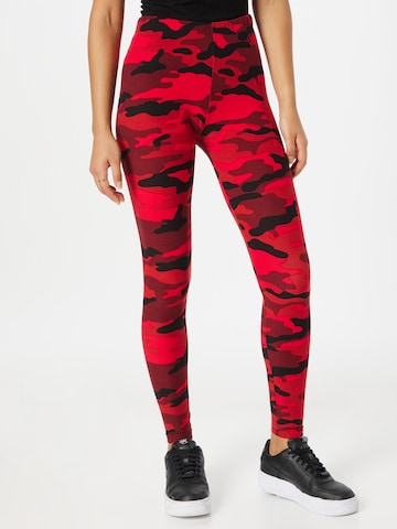 Urban Classics Skinny Leggings in Rot: predná strana