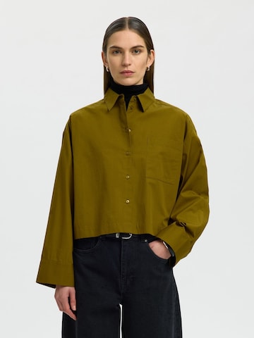SELECTED Blouse 'SLFFastha' in Green: front