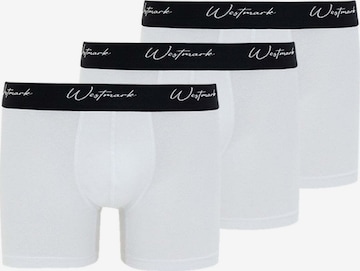 WESTMARK LONDON Boxer shorts 'LUCAS' in White: front