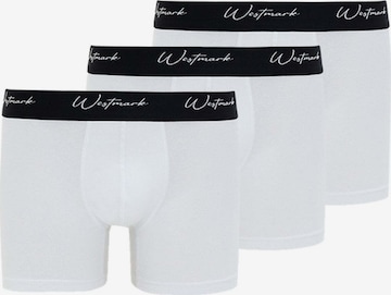 Boxers 'LUCAS' WESTMARK LONDON en blanc : devant
