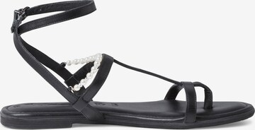 TAMARIS T-Bar Sandals in Black