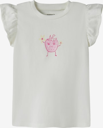 Tricou 'NMFFLITTAZ' de la NAME IT pe alb: față