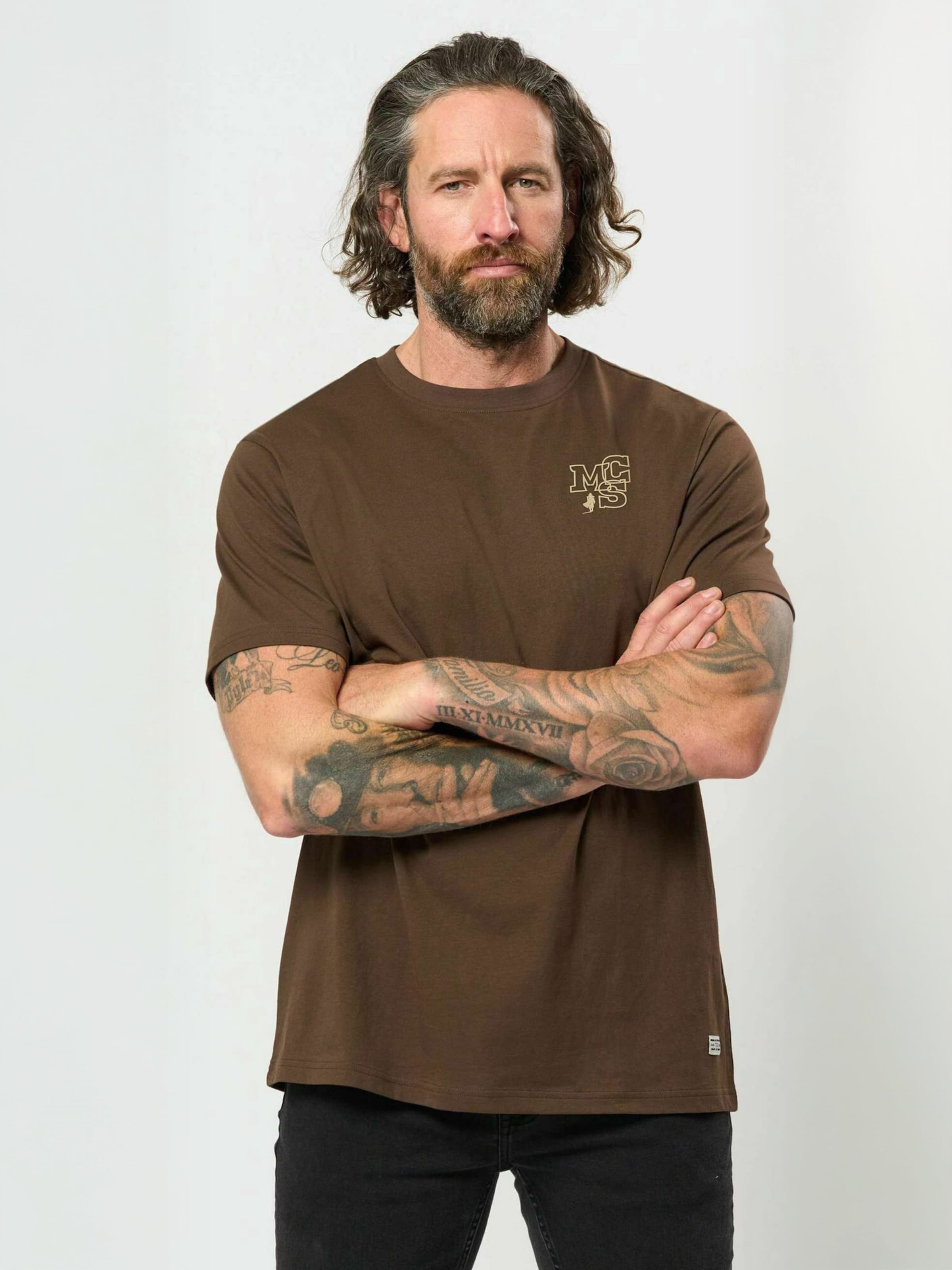 Regular fit Cămașă ' MCNigel ' de la MCS pe maro: față