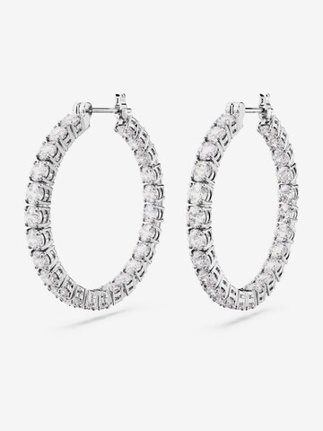 Boucles d'oreilles 'Matrix' Swarovski en argent