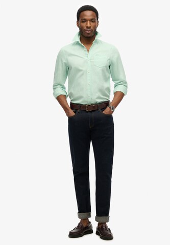 Superdry Regular fit Button Up Shirt in Green