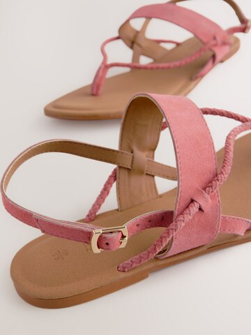 Next T-Bar Sandals in Orange