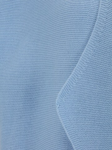 Cream Knit Cardigan in Blue