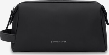 Kapten & Son Toilettas 'Windsor All Black' in Zwart: voorkant