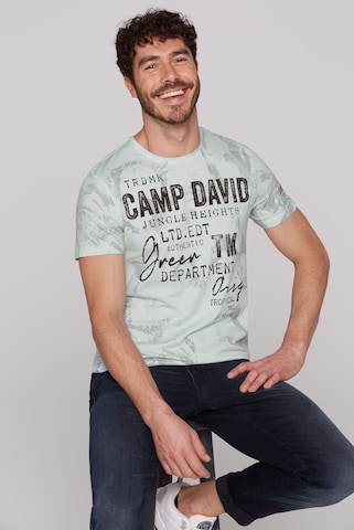 CAMP DAVID Shirt in Blue: front