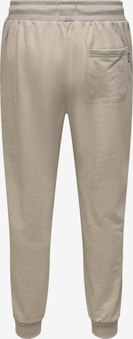 Only & Sons Tapered Broek 'TOM' in Grijs
