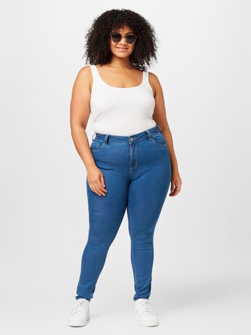 KAFFE CURVE Slim fit Jeans 'Vicka' in Blue