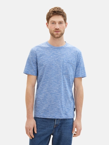 TOM TAILOR Тениска в синьо: отпред