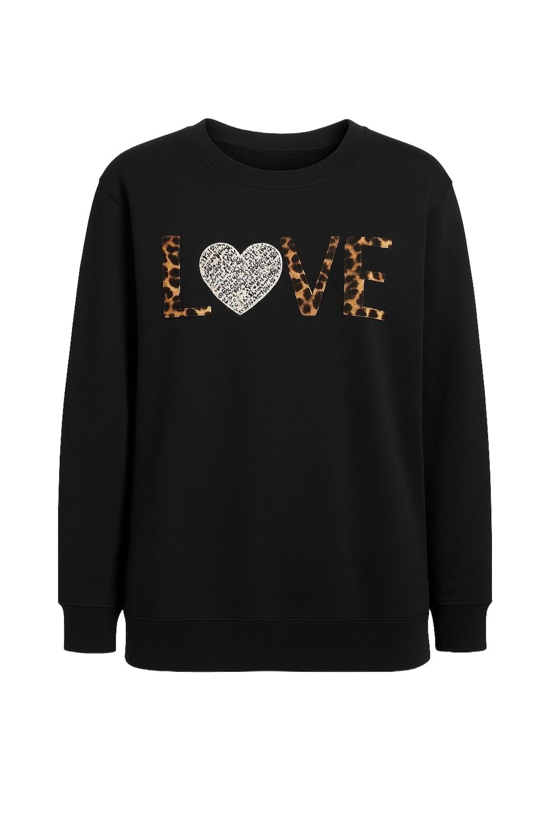 Shape Of You Sweatshirt in Black: front