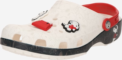 Crocs Klompe 'Peanuts Classic' u boja pijeska / crvena / crna / bijela, Pregled proizvoda
