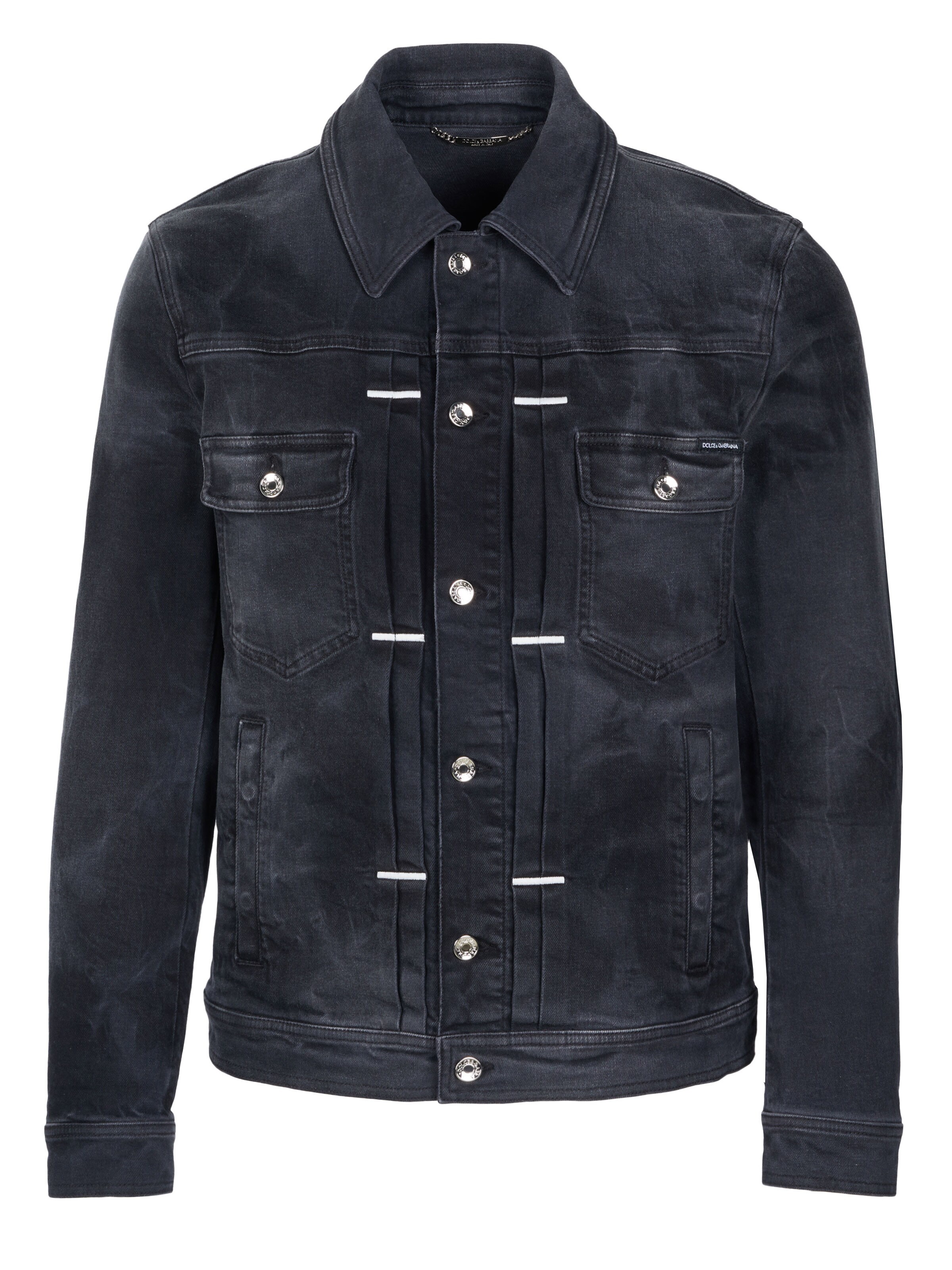 DOLCE & GABBANA Between-season jacket 'Dolce & Gabbana Jeansjacke schwarz' in S in Black, Item view