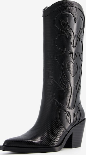 Cizme de cowboy Bershka pe negru, Vizualizare produs