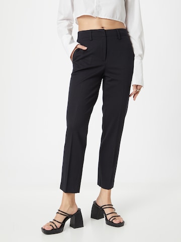GERRY WEBER Slim fit Pleated Pants in Blue: front