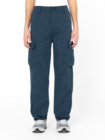 DICKIES Regular Cargobroek in Blauw: voorkant