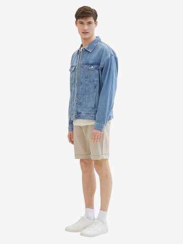 TOM TAILOR DENIM Regular Shorts in Beige