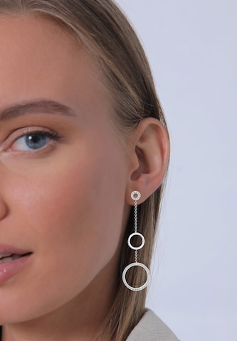 ELLI PREMIUM Earrings 'Kreis' in Silver: front
