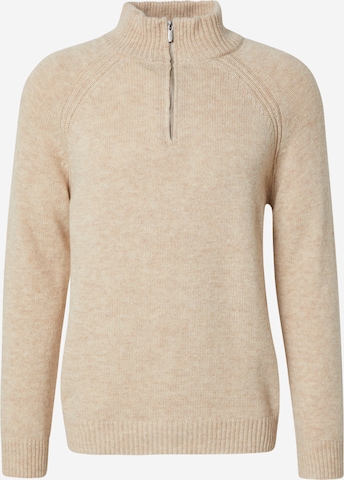 DAN FOX APPARELPulover 'Essential' - bež boja: prednji dio