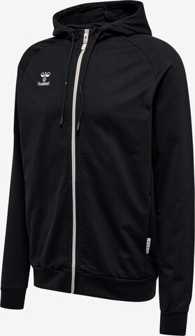 Hummel Athletic Zip-Up Hoodie 'Move' in Black